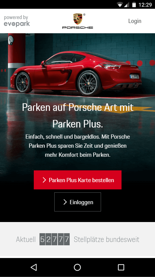 Porsche Parken Plus